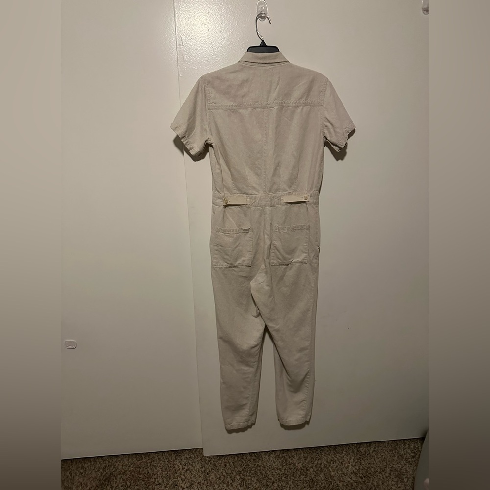 Outerknown Beige Button-Up Jumpsuit - image 6